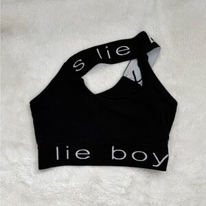 Boys Lie Black Crop Top/Bra
